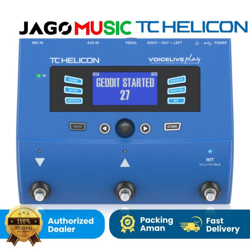 TC Helicon VoiceLive Play Vocal Harmony and Effects Tc Helicon Voice Live Play