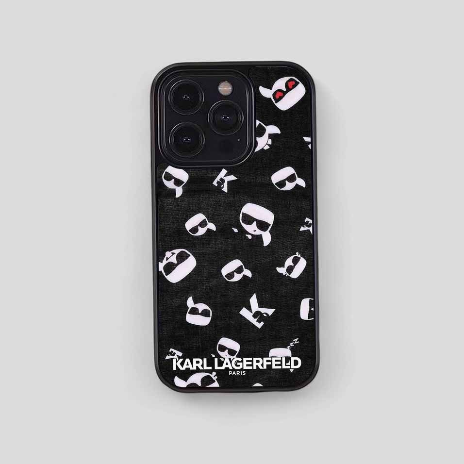 iPhone Case Karl Lagerfeld Hybrid Rubber for 17 Pro Max 16 15 14 Plus 13 12 Mini 11 KL015