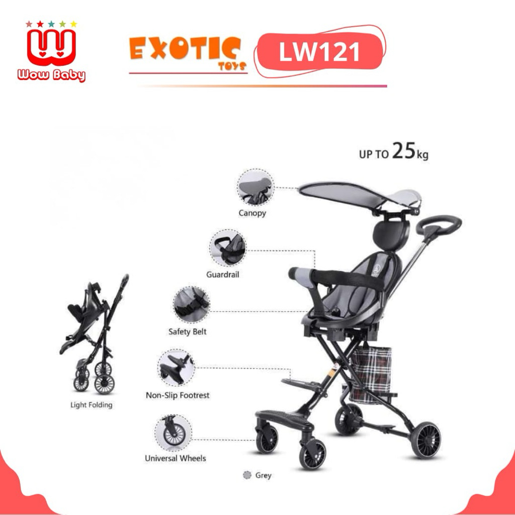 STROLLER EXOTIC ET-LW120// LW121 KERETA DORONG ANAK