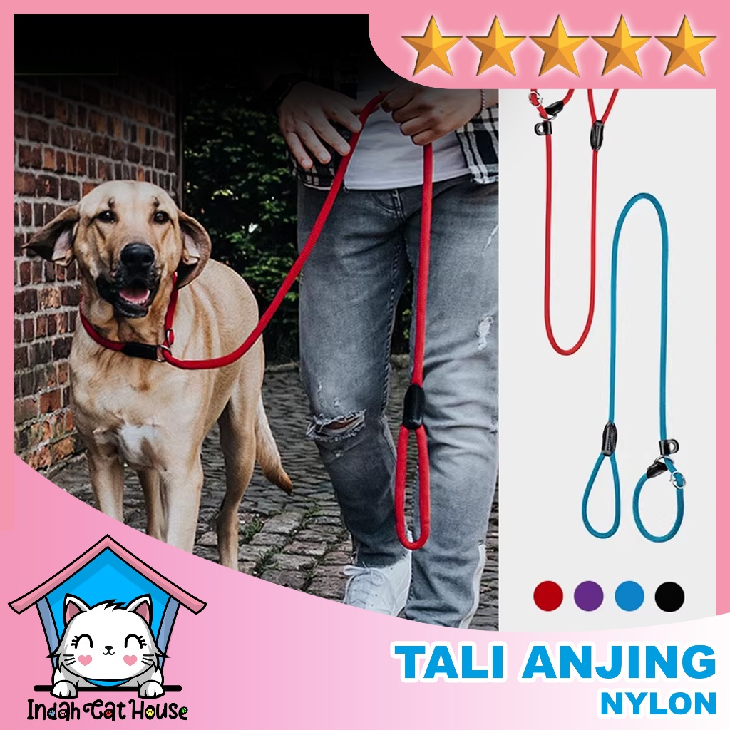 Tali Anjing/Leash Anjing/Panjang opsional/Tali Anjing Besar/Penolong yang baik untuk berjalan-jalan 