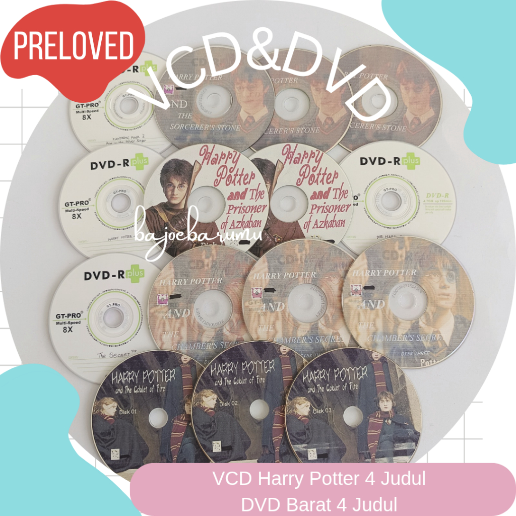 VCD DVD Harry Potter Action Film Movie Barat West Preloved Bekas Lawas Jadul Langka