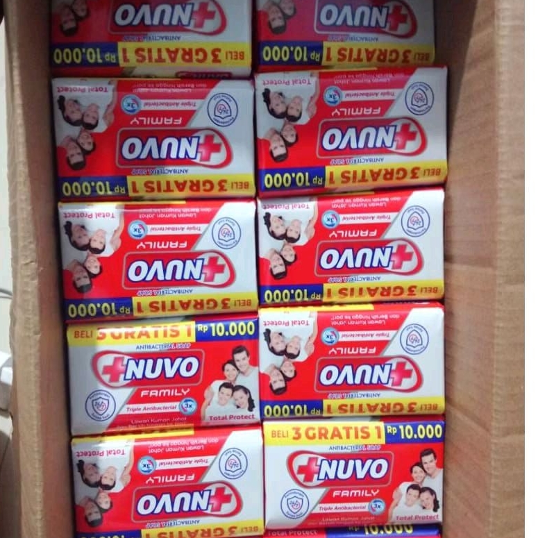 sabun Nuvo 1 dus ( Beli 3 Gratis 1)