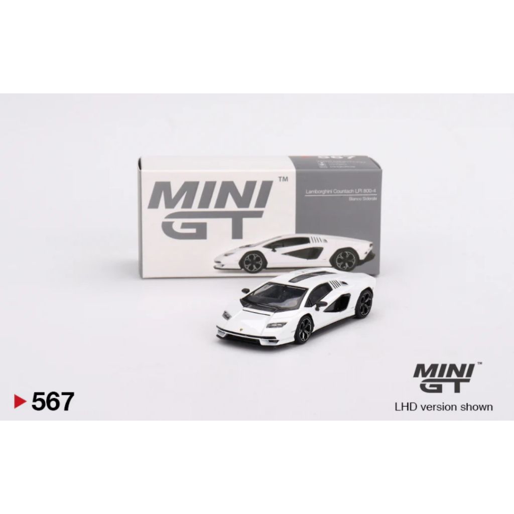 MINI GT LAMBORGHINI COUNTACH LPI 800-4 BIANCO SIDERALE 1:64 SCALE