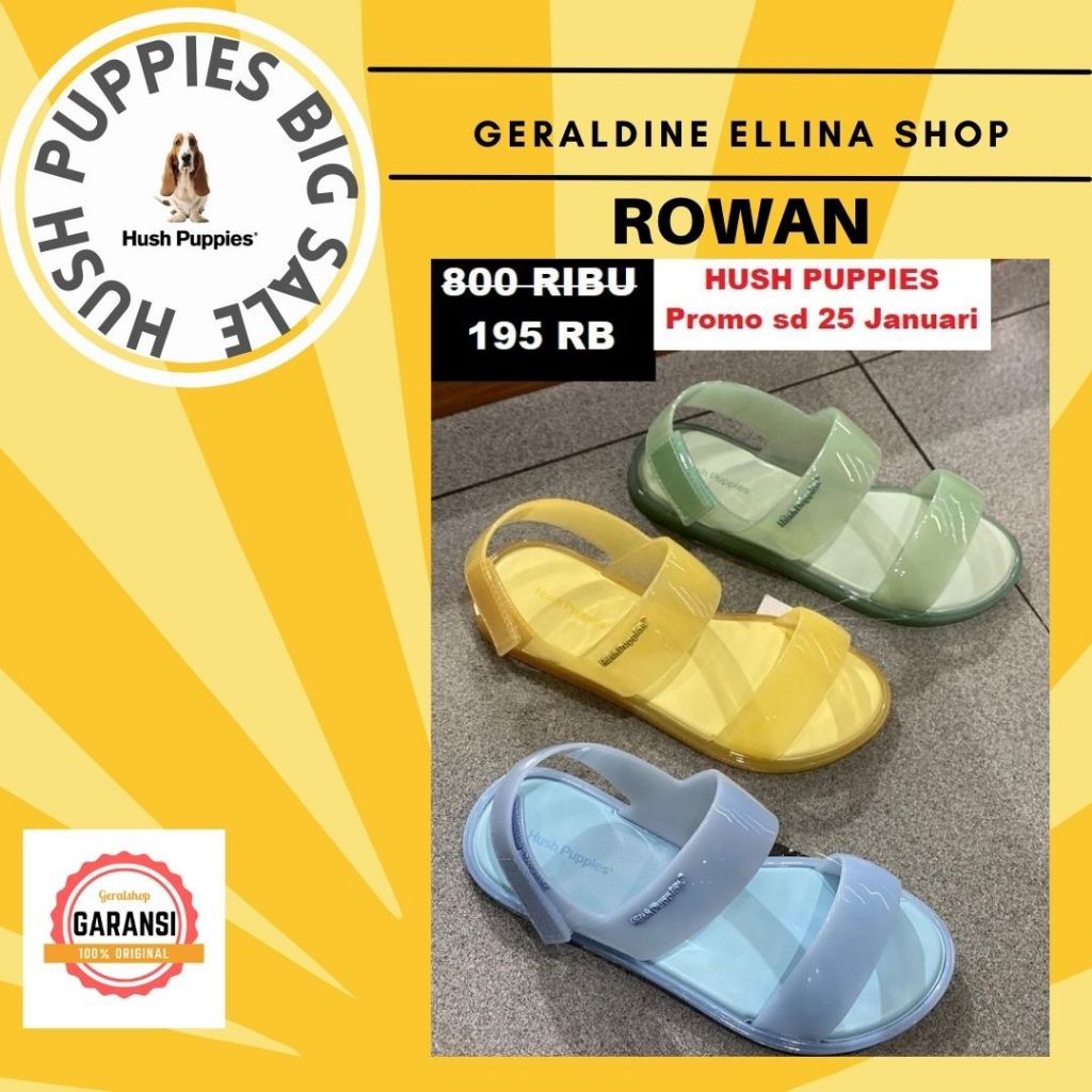 Sandal Hush Puppies Wanita SALE Original Store Seri ROWAN