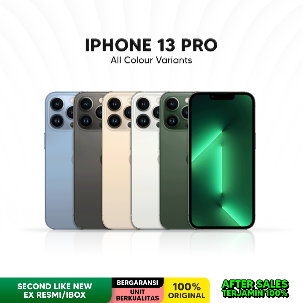 Apple iPhone 13 Pro 128GB 256GB 512GB Second Used Seken Secondhand Bekas Ex Resmi Indonesia
