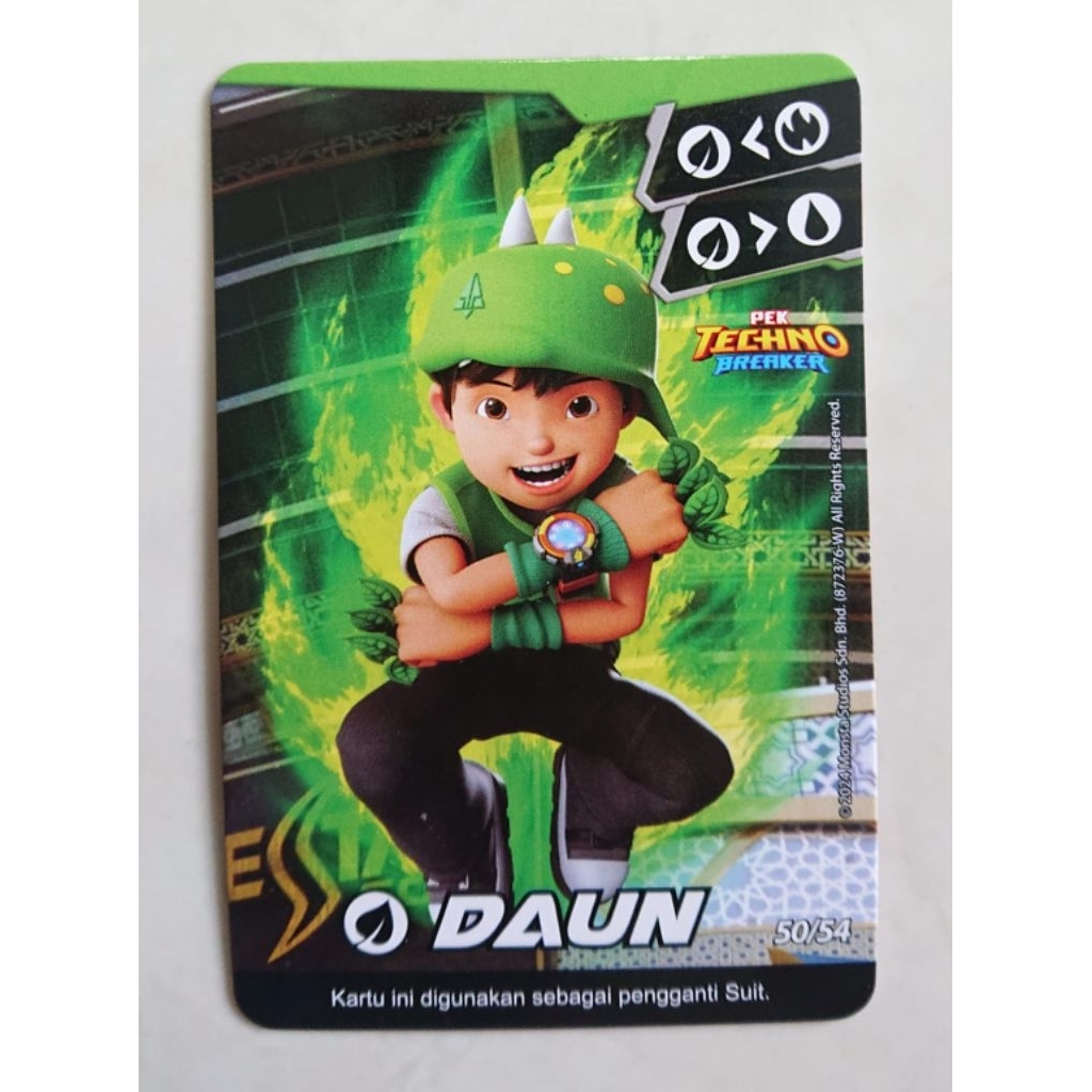 Kartu Boboiboy Pek Techno Breaker Original Monsta Galaxy Card