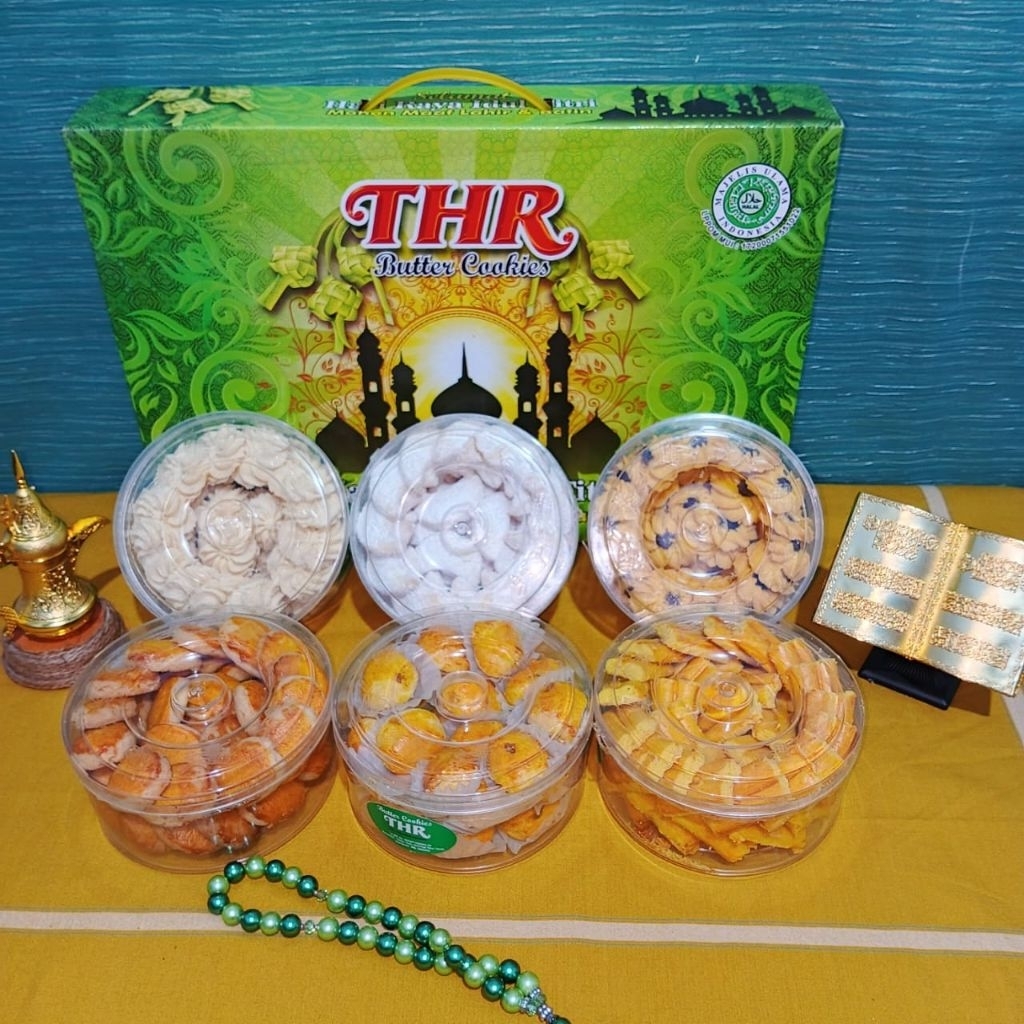 paket kue kering lebaran THR isi 6 toples paket lebaran/ Hampers kue lebaran