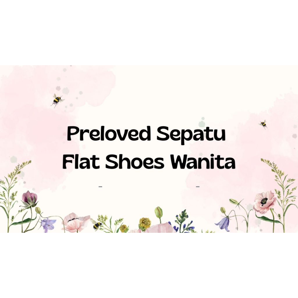 Preloved sepatu flat shoes wanita
