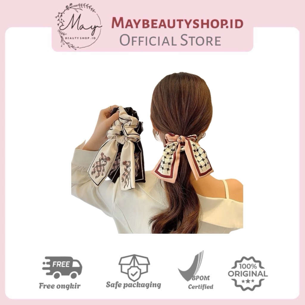 Ikat Rambut Syal / Scrunchie Korea