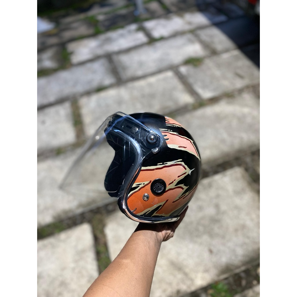 Helm gl series chips slimhead jadul ori lawas vigano dmi kiwi robot cakil retro klasik