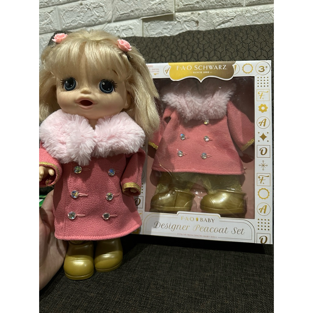 Aksesoris Baju Boneka sepatu BABY ALIVE FAO SCHWARZ