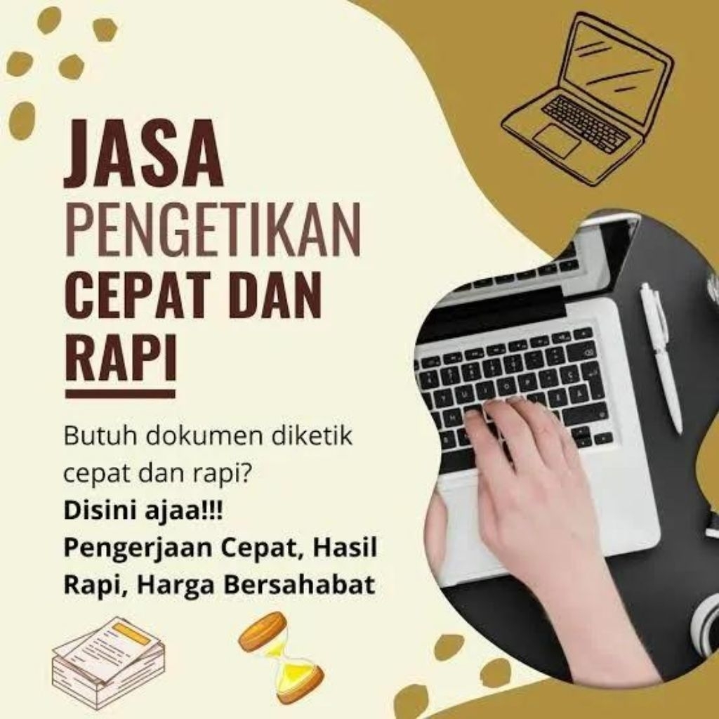 Jasa Ketik || Pembuatan PPT || Ketik Ulang || Desain Undangan