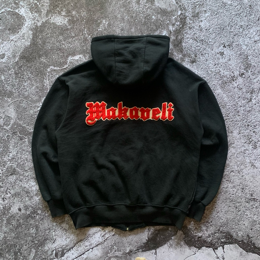 Makaveli Embroidery Zipper Hoodie | Jaket Hip Hop | 2pac Tupac