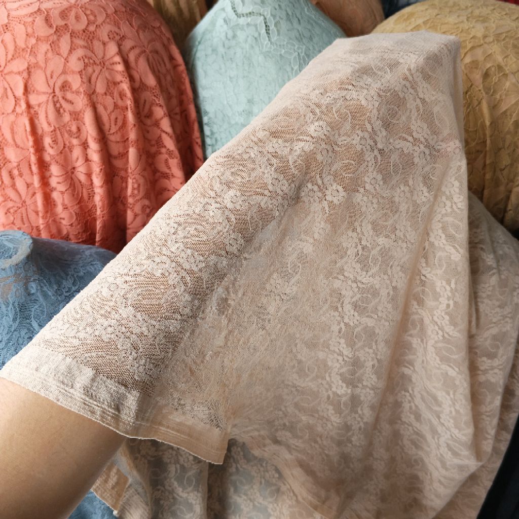 kain brokat street - Harga/0,5m - kain brokat motif - kain brokat tulang - bahan brokat kebaya mewah