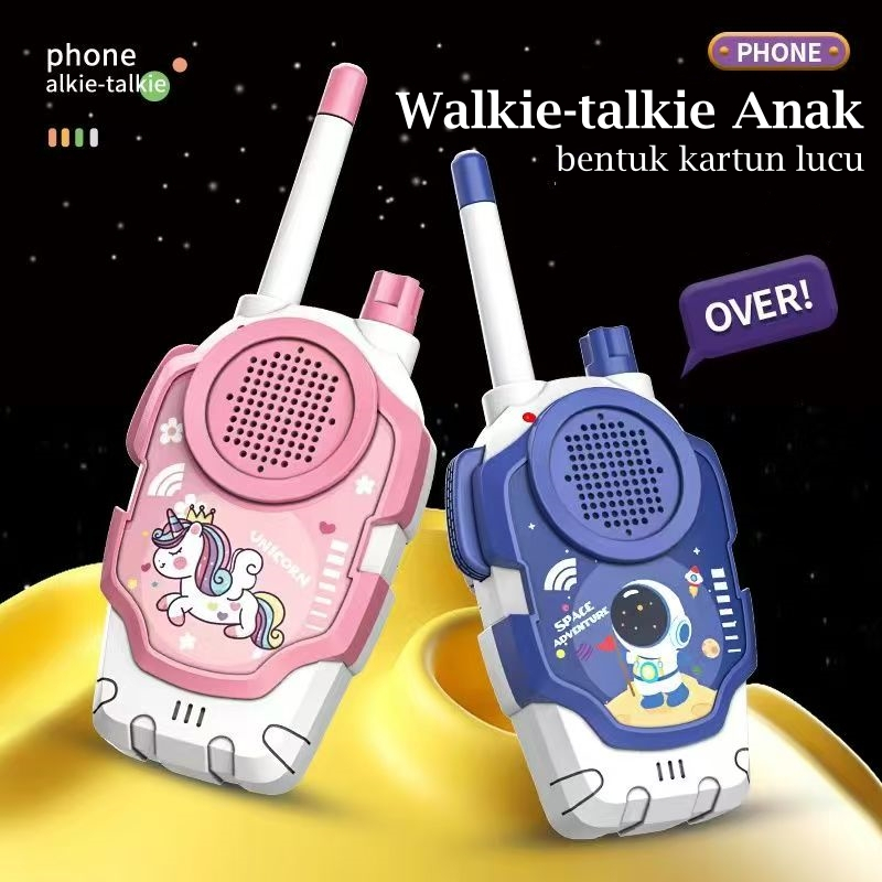 Walkie Talkie Mainan Anak 300M Nirkabel Outdoor Indoor Handy Talky Wireless Komunikasi Jarak jauh Su