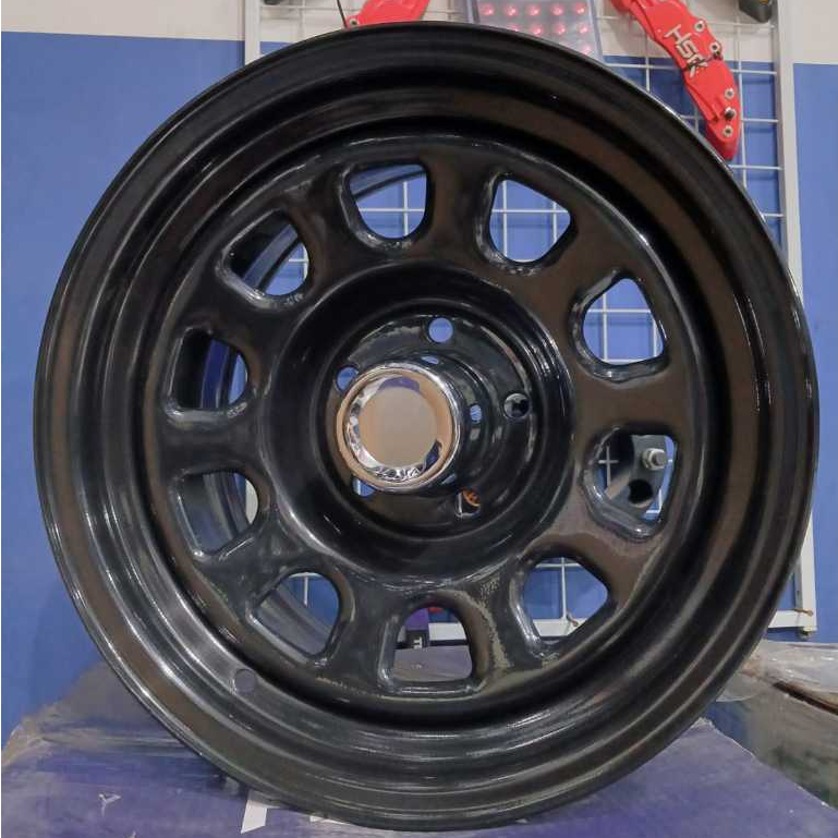 Velg Hsr Type Mokupo Daytona R15 Pcd 5X114.3 Lebar 8 Cocok Untuk Luxsio Apv L300 Innova Kuda Dlln