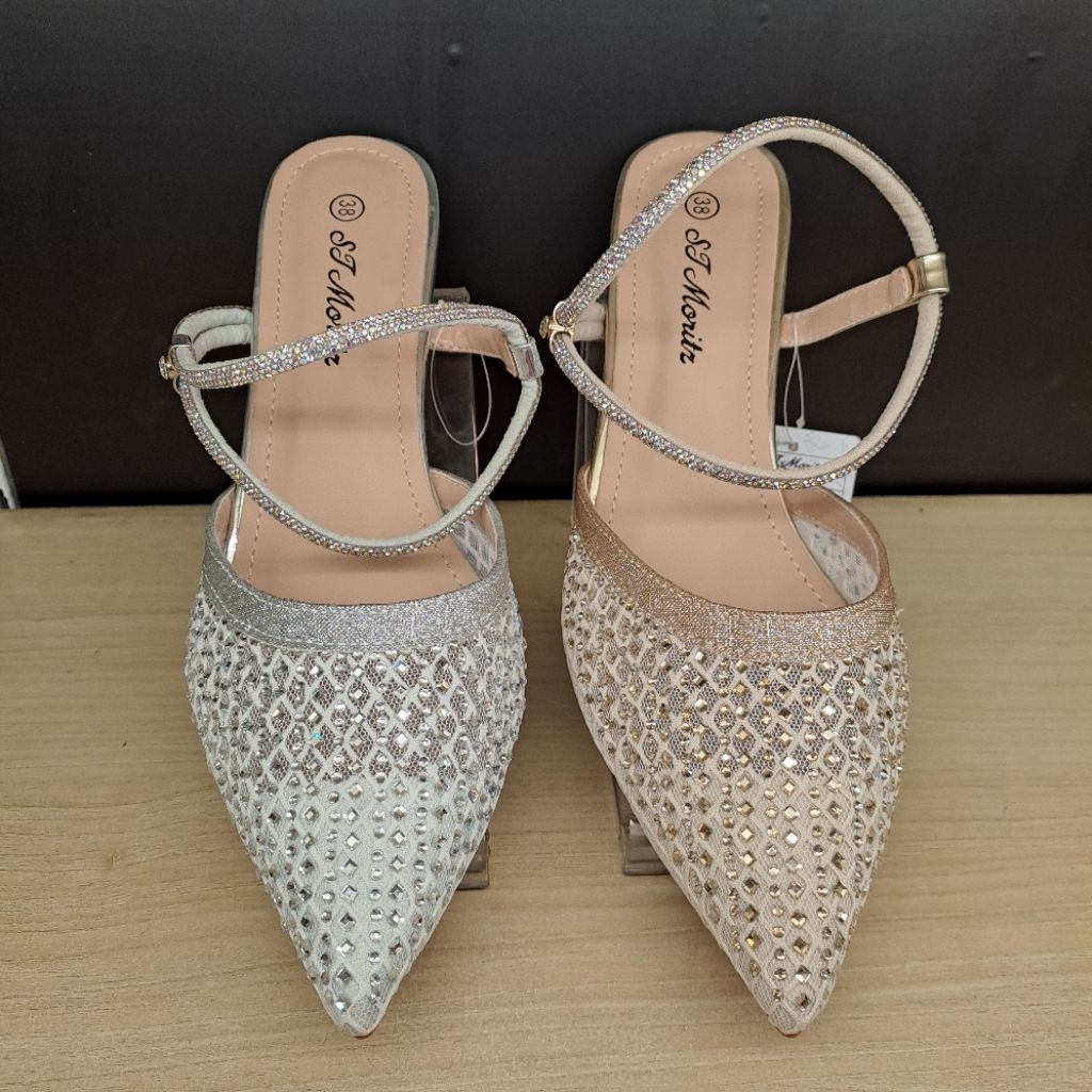 Bustong pesta wanita St.moritz hak 5 cm