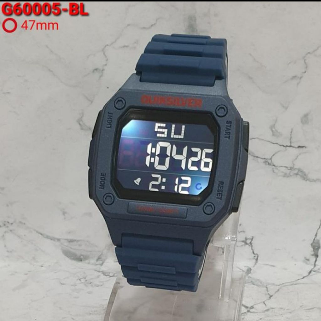 Jam Tangan Pria Quicksilver digital Original Tali Rubber Karet Water Resistant Tahan air
