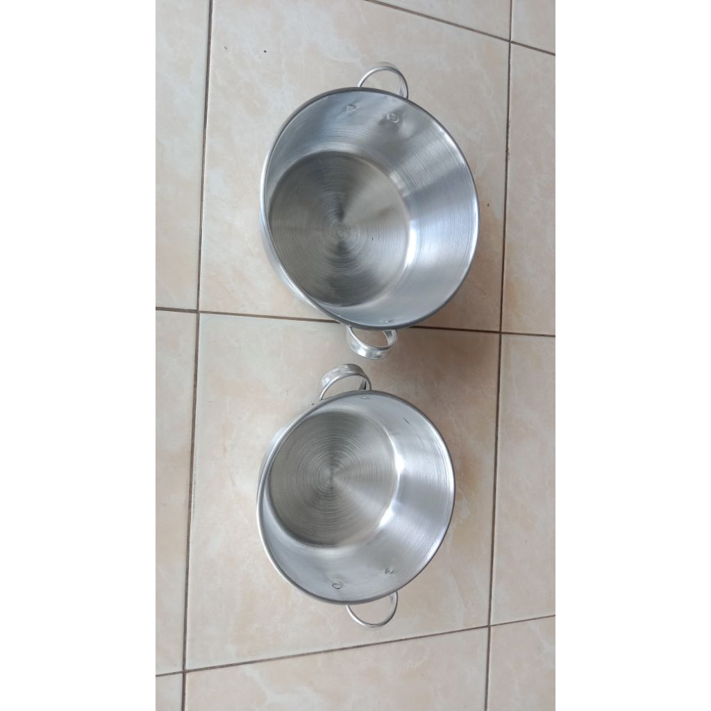 Panci Kecil / Panci Aluminium Tanpa Tutup / Panci Kupingan 16,18,20