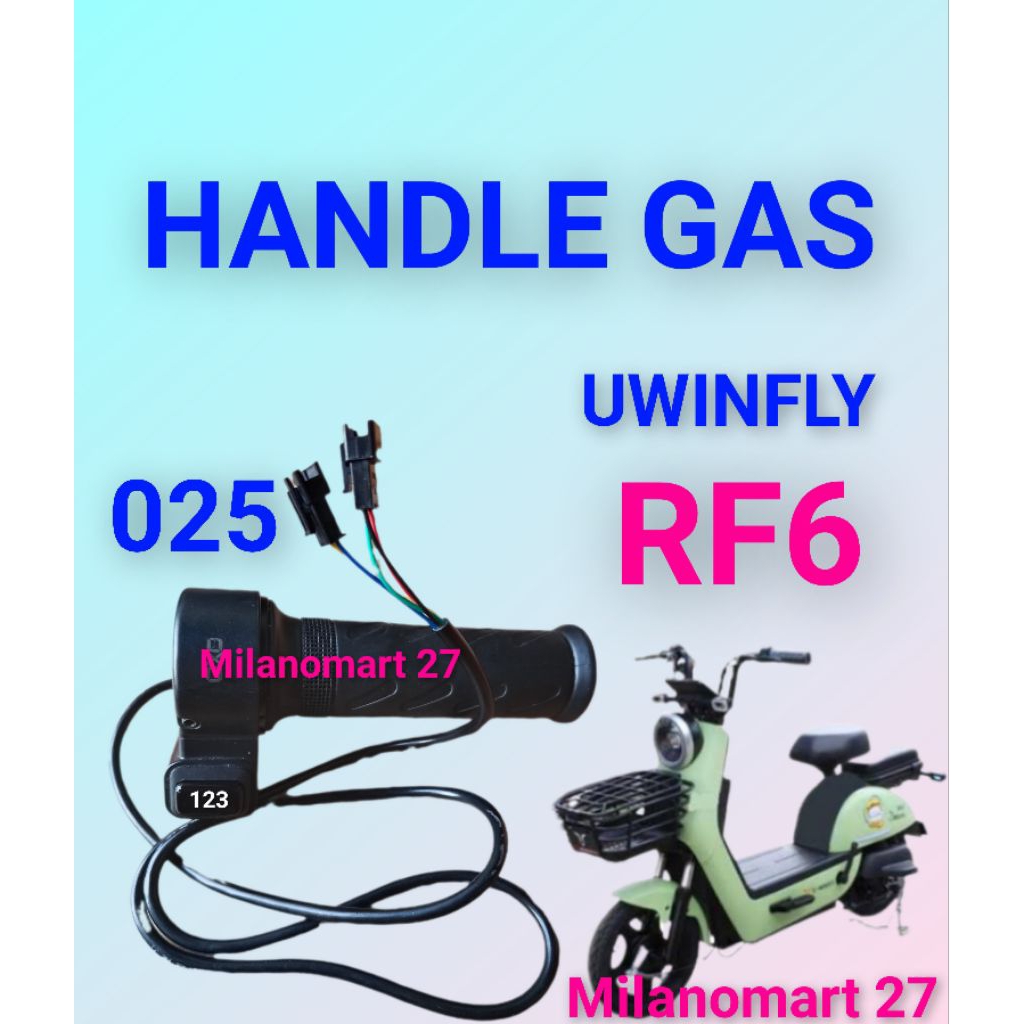 handle gas sepeda listrik uwinfly RF6 throttle gas sepeda listrik uwinfly rf6