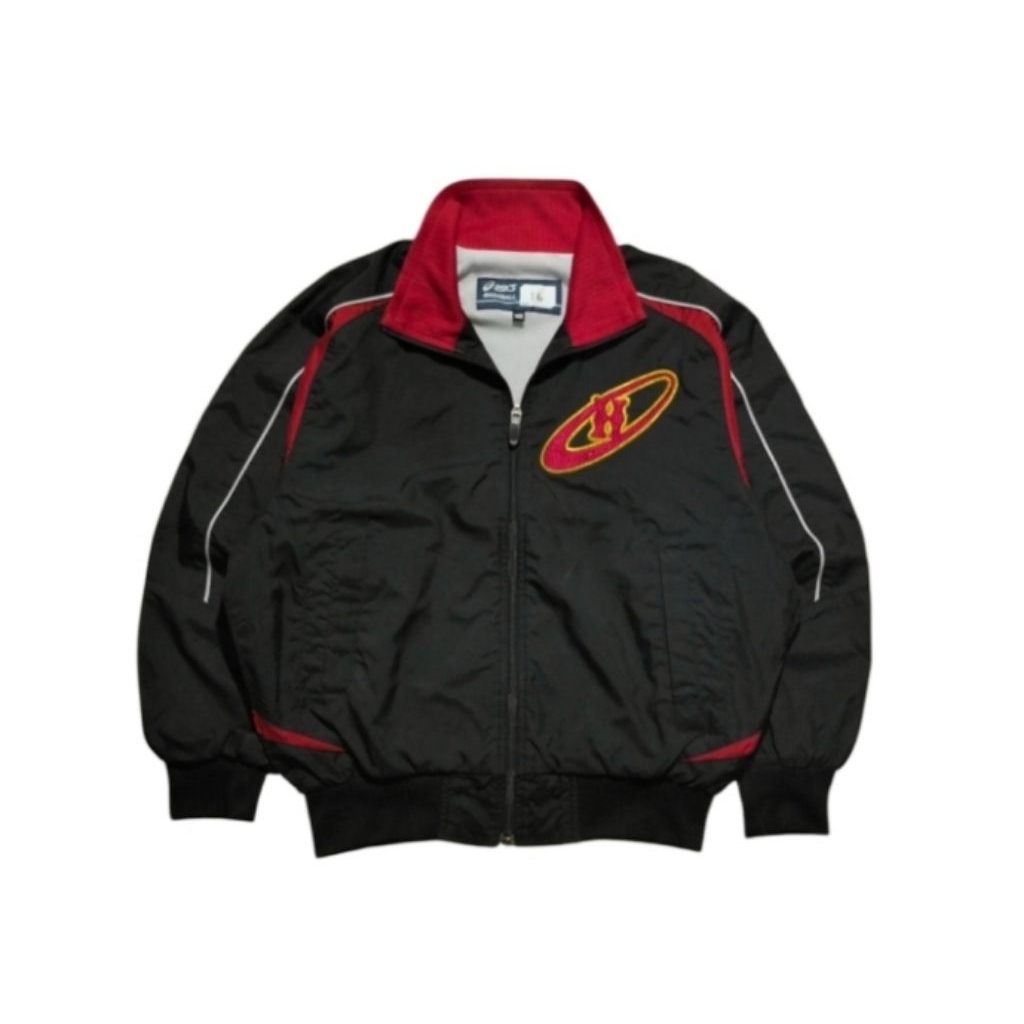 ASICS BASEBALL KIDS jacket casual windbreaker VTG size 140 fit 9 - 10 th (P51xL50)