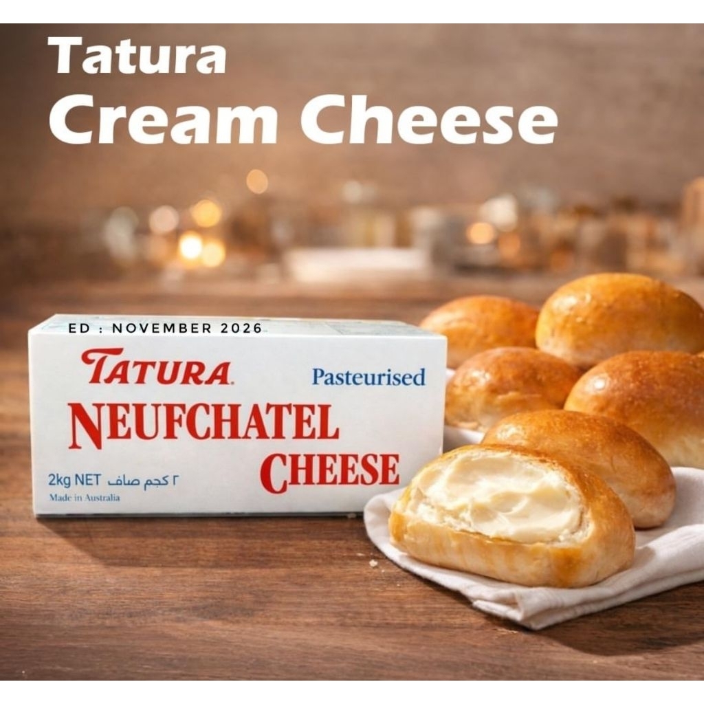 Tatura Neufchatel Cream Cheese 2kg 2 Kilo Krim Keju Halal Made Australia
