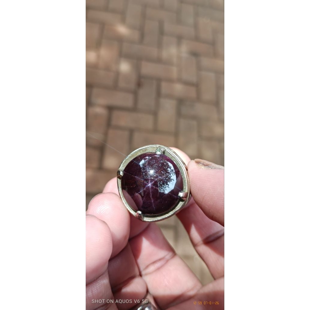 batu natural red garnet star jumbo
