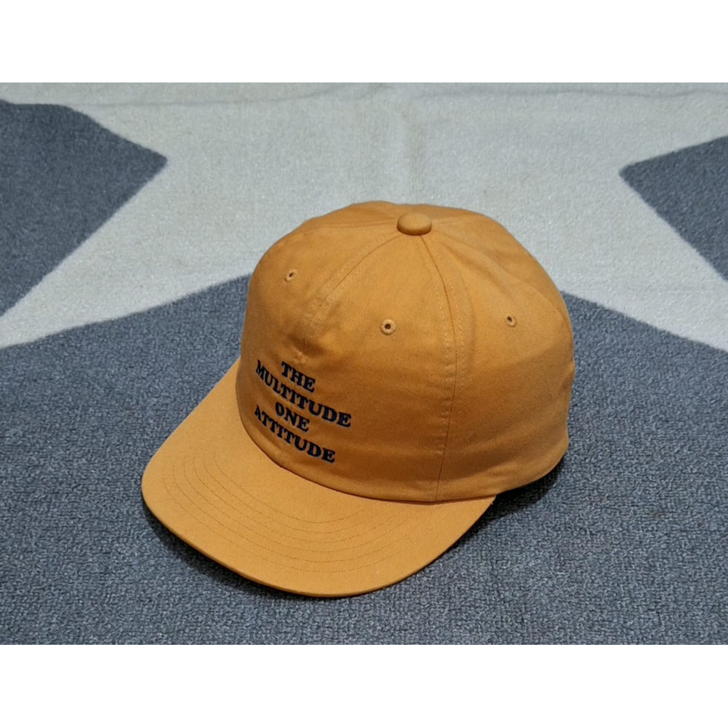 Topi simple cap yellow kuning covernat preloved 2nd seken sekon secon pl bekas ori