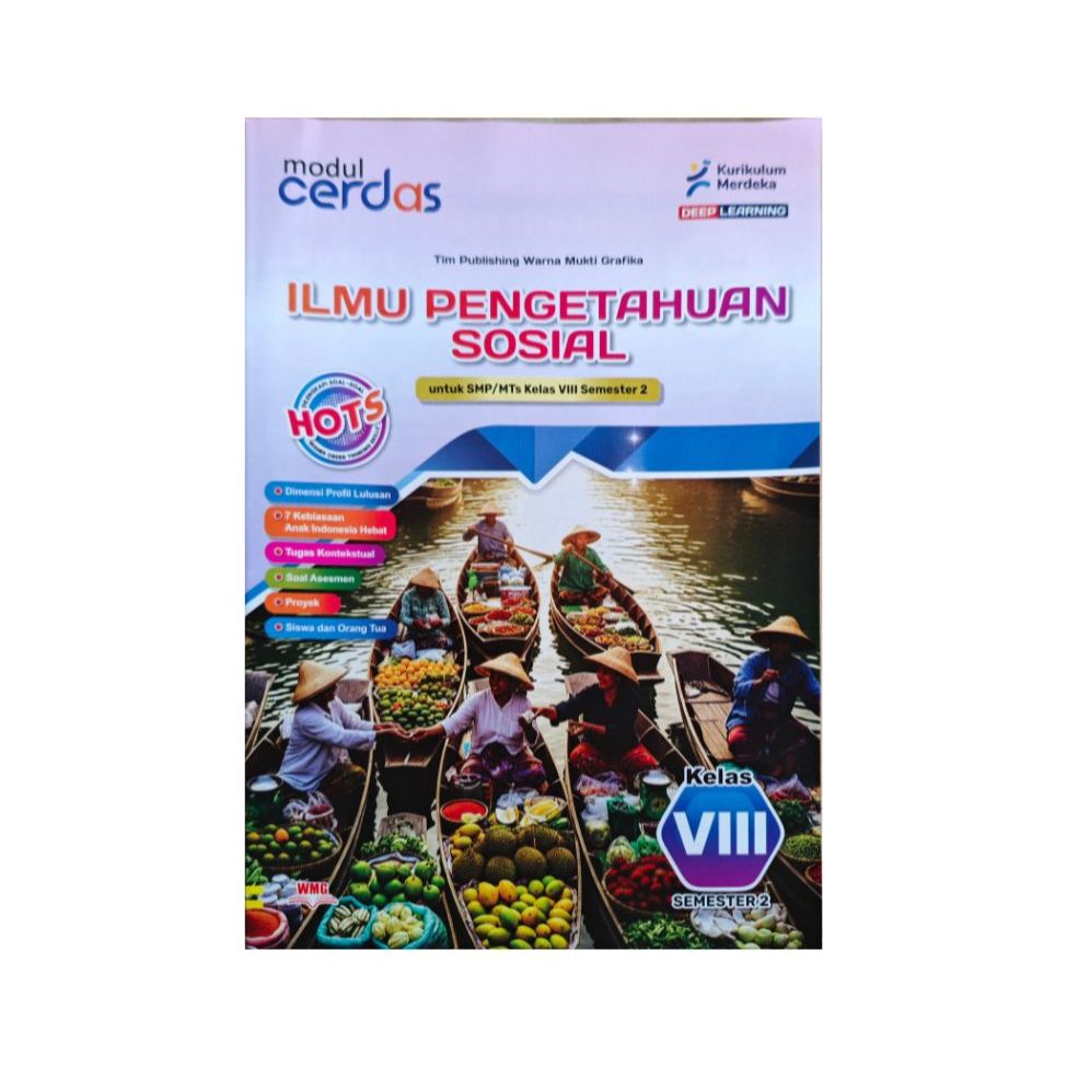 Lks Cerdas IPS Kelas 8 SMP / MTS Semester 2 Kurmer  Terbaru Murah