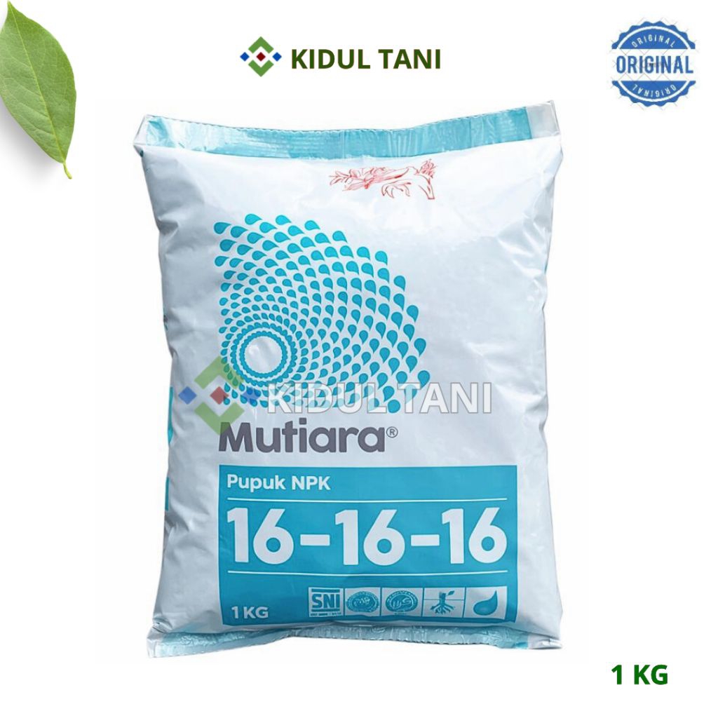 Pupuk NPK Mutiara 161616 1 Kg Kemasan Pabrik Pupuk Mutiara Meroke Biru