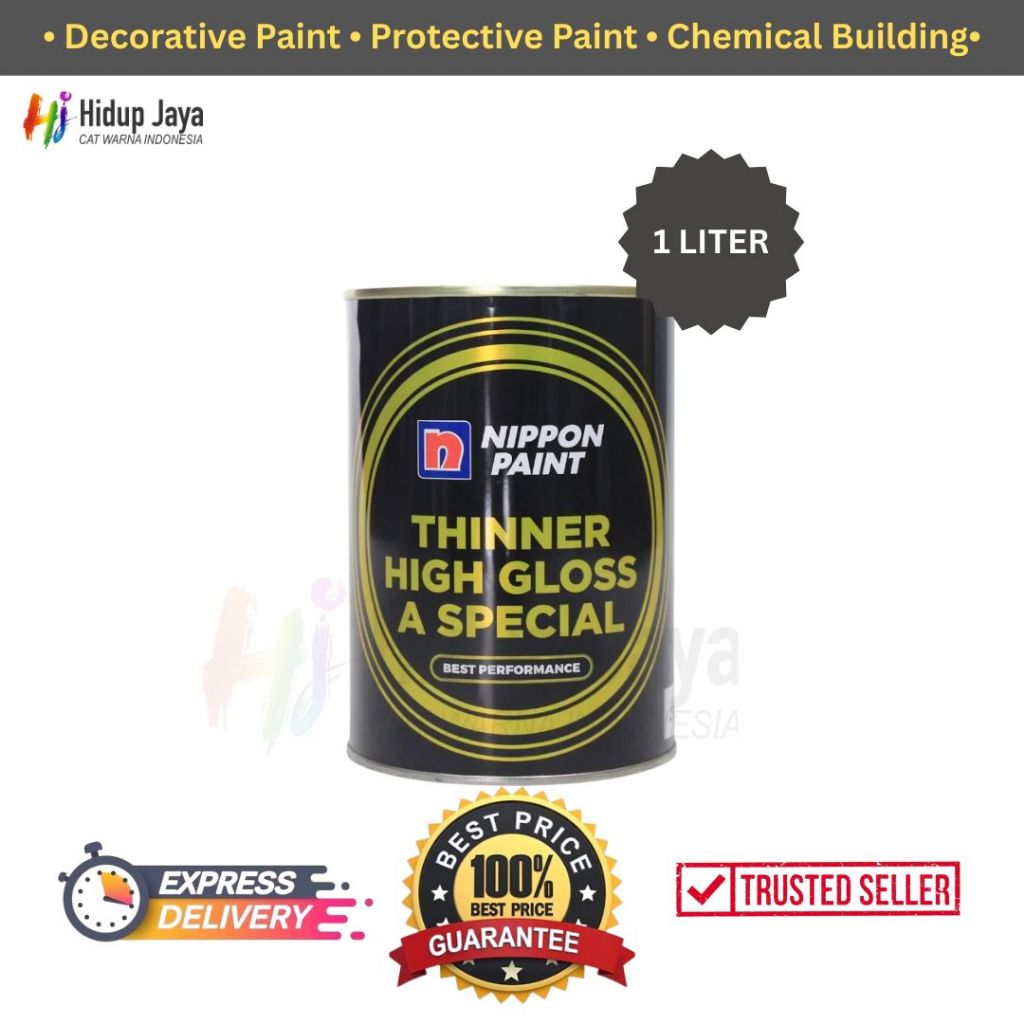 Thinner High Gloss A Special Nippon Paint 1LTR Thiner A Special Tiner Nippon Paint Hitam 1LTR