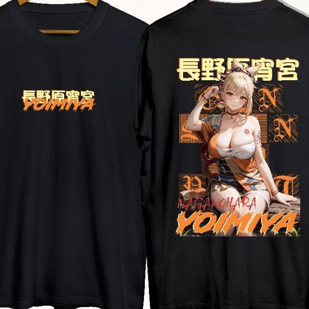 Kaos Yoimiya/Hoodie Yoimiya Bahan Katun DTF Premium Pakaian Unisex Adem Nyaman