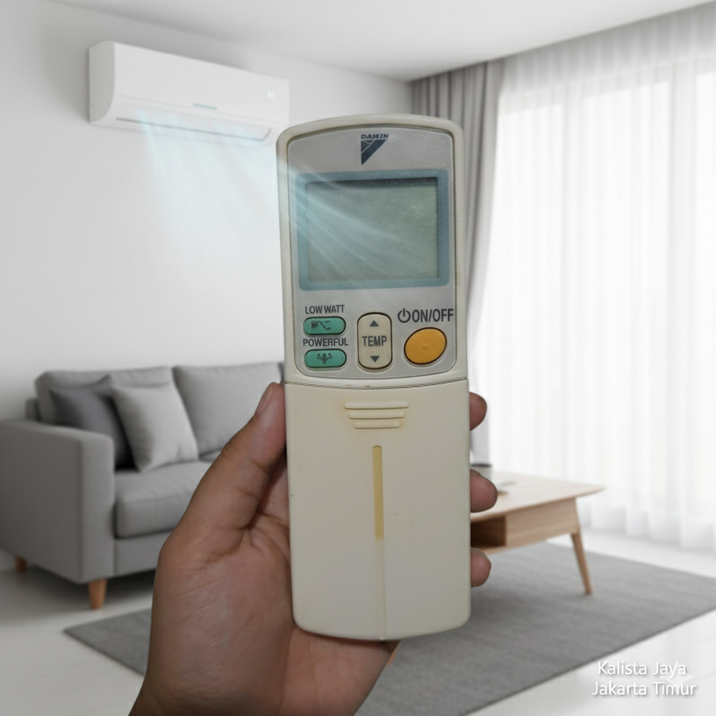 REMOTE AC DAIKIN LOW WATT ARC433A106 ORIGINAL ASLI