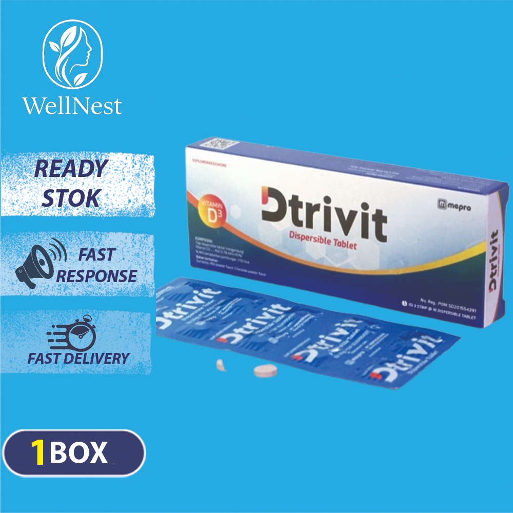 Dtrivit 400 IU 1 Box 30 Dispersible Tablet Meningkatkan Fungsi Imun