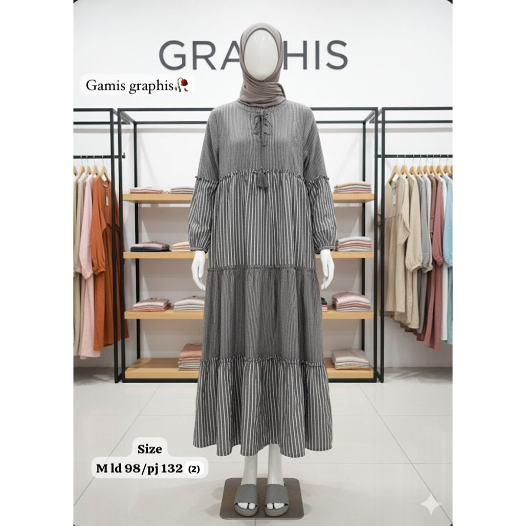 LONGTUNIK GAMIS GRAPHIS DAN SIMPLICITY