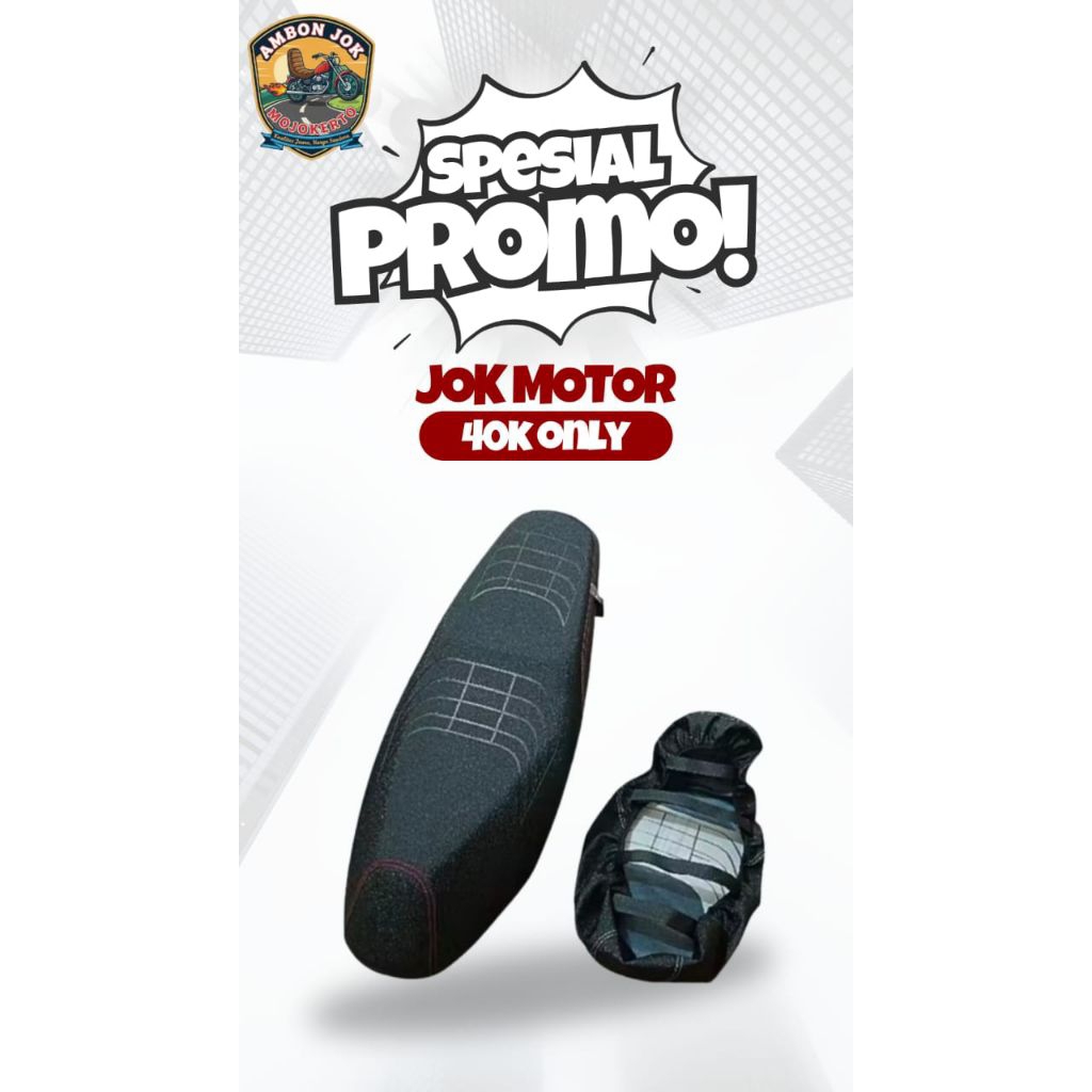COVER JOK PELINDUNG JOK MOTOR MODEL PRIMA (PAKAI KARET)