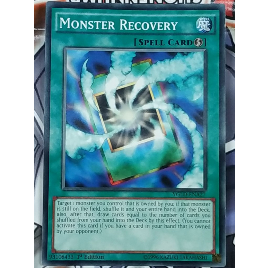 Monster Recovery (YGLD-ENA27) - Common - Spell Card - YuGiOh Trading Card Game ORIGINAL