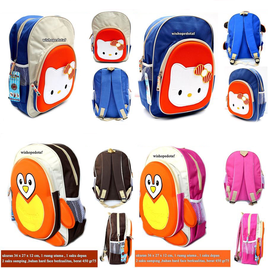 Tas Ransel Anak Virtago Original  hello kitty pink Best Produk
