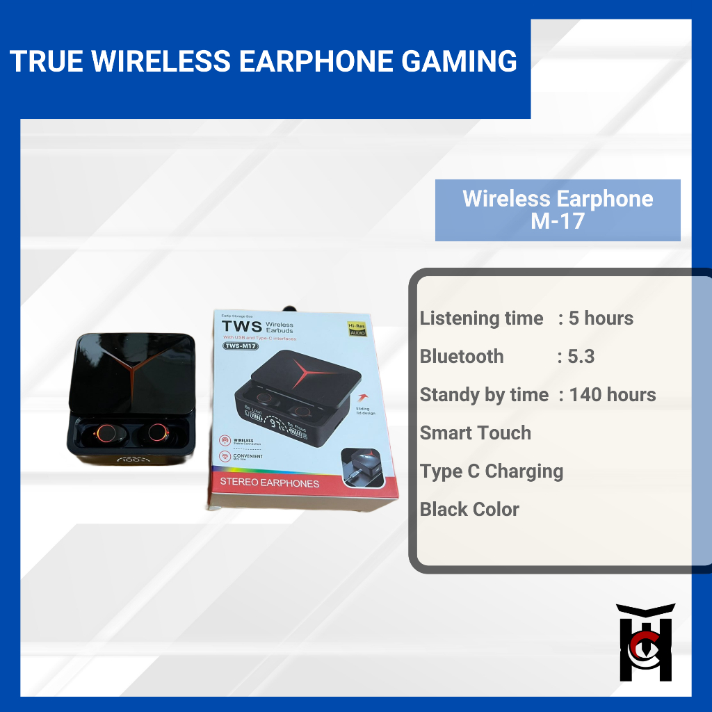 TWS Gaming Sliding TWS-M17 TWS Gaming Powerbank