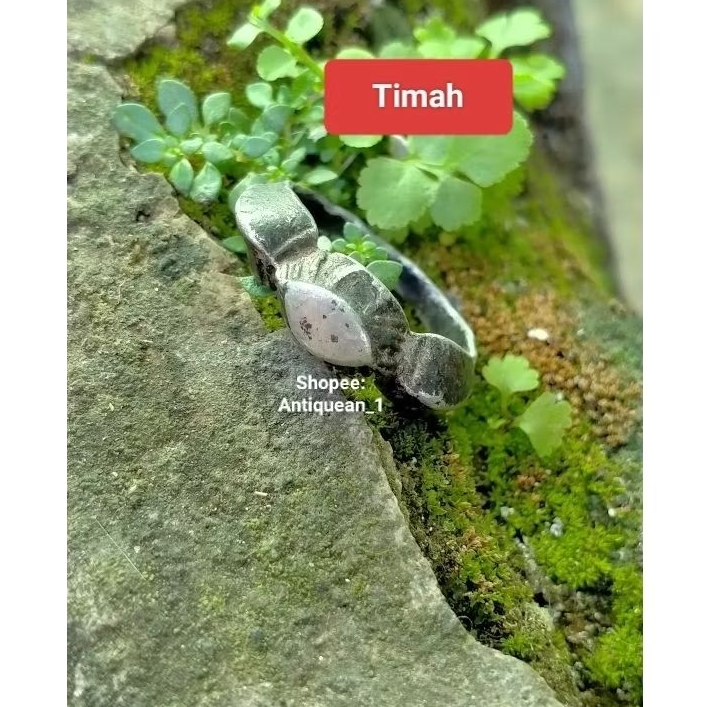 Cincin timah kuno sepuh temuan sungai 11