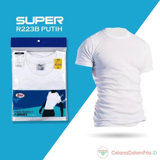 (1pcs) Kaos dewasa Oblong Pria Cowok RIDER Hitam Putih Polos