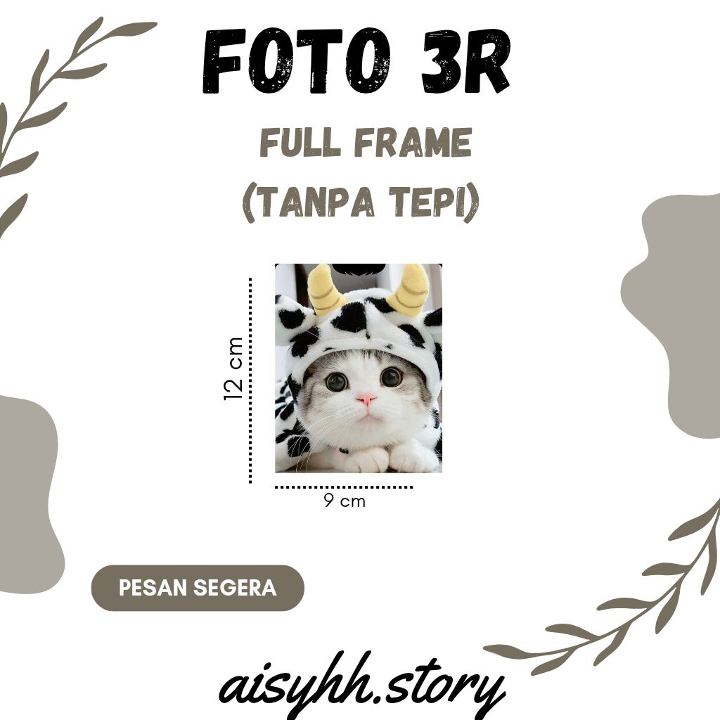 CETAK FOTO 3R FULL FRAME