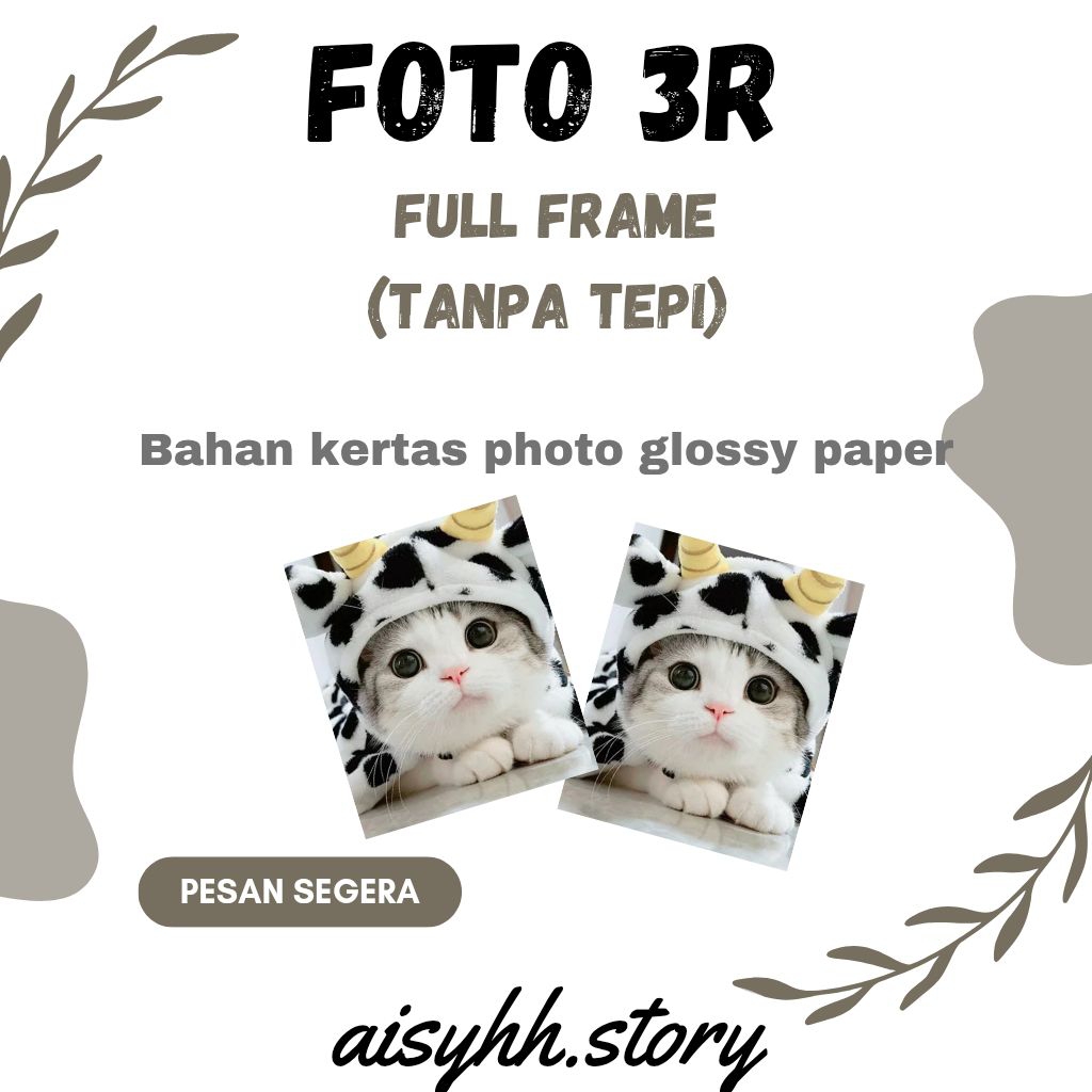 CETAK FOTO 3R FULL FRAME