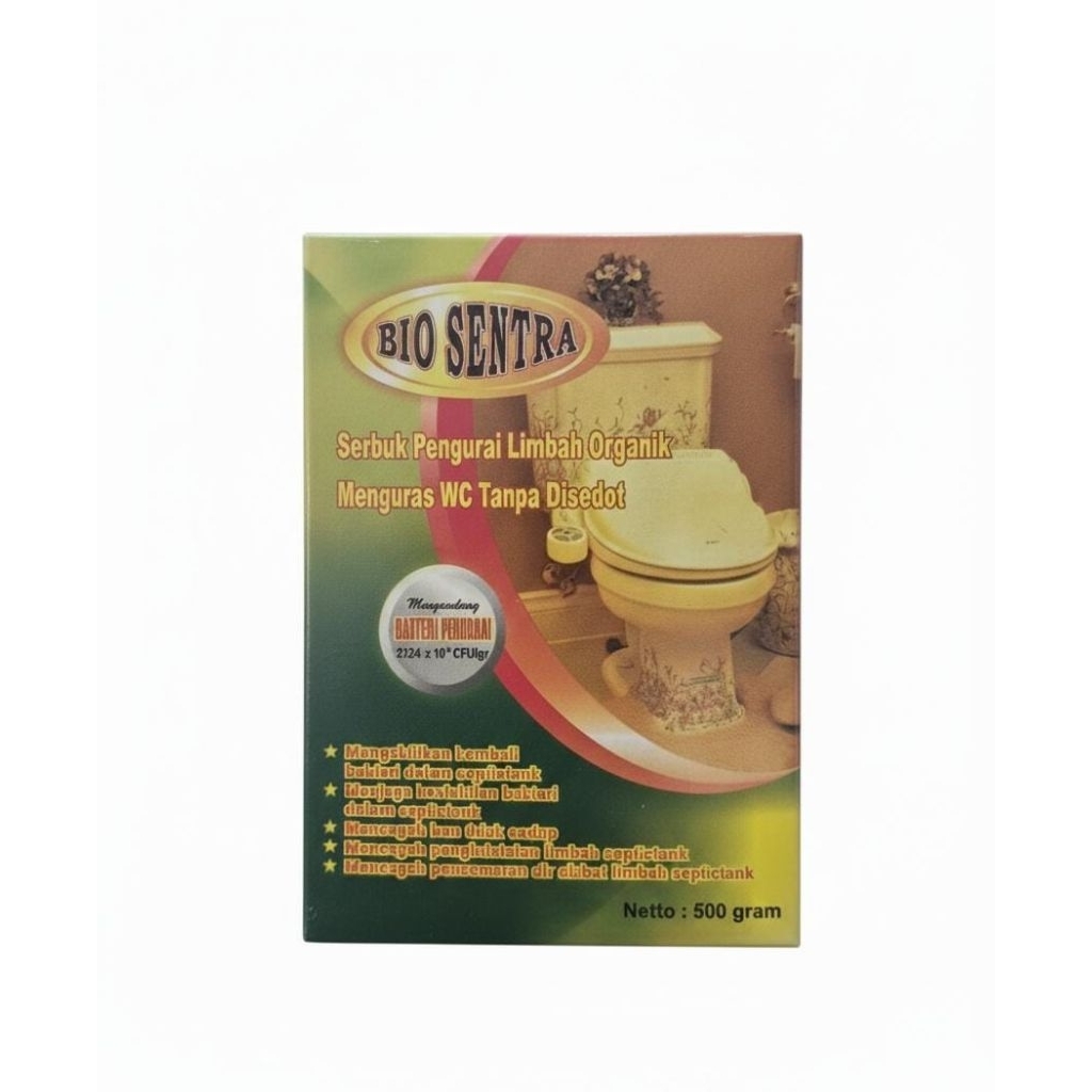 ​Bio Sentra 500gr - Bubuk Pengurai Limbah Organik & Anti WC Mampet