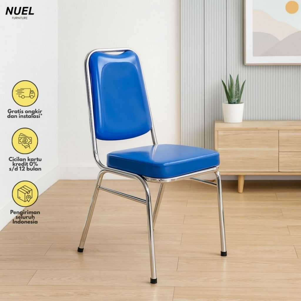 NUEL Kursi Susun Pipa Oval / Kursi Futura / Kursi Pesta Matrix (Khusus Instant)