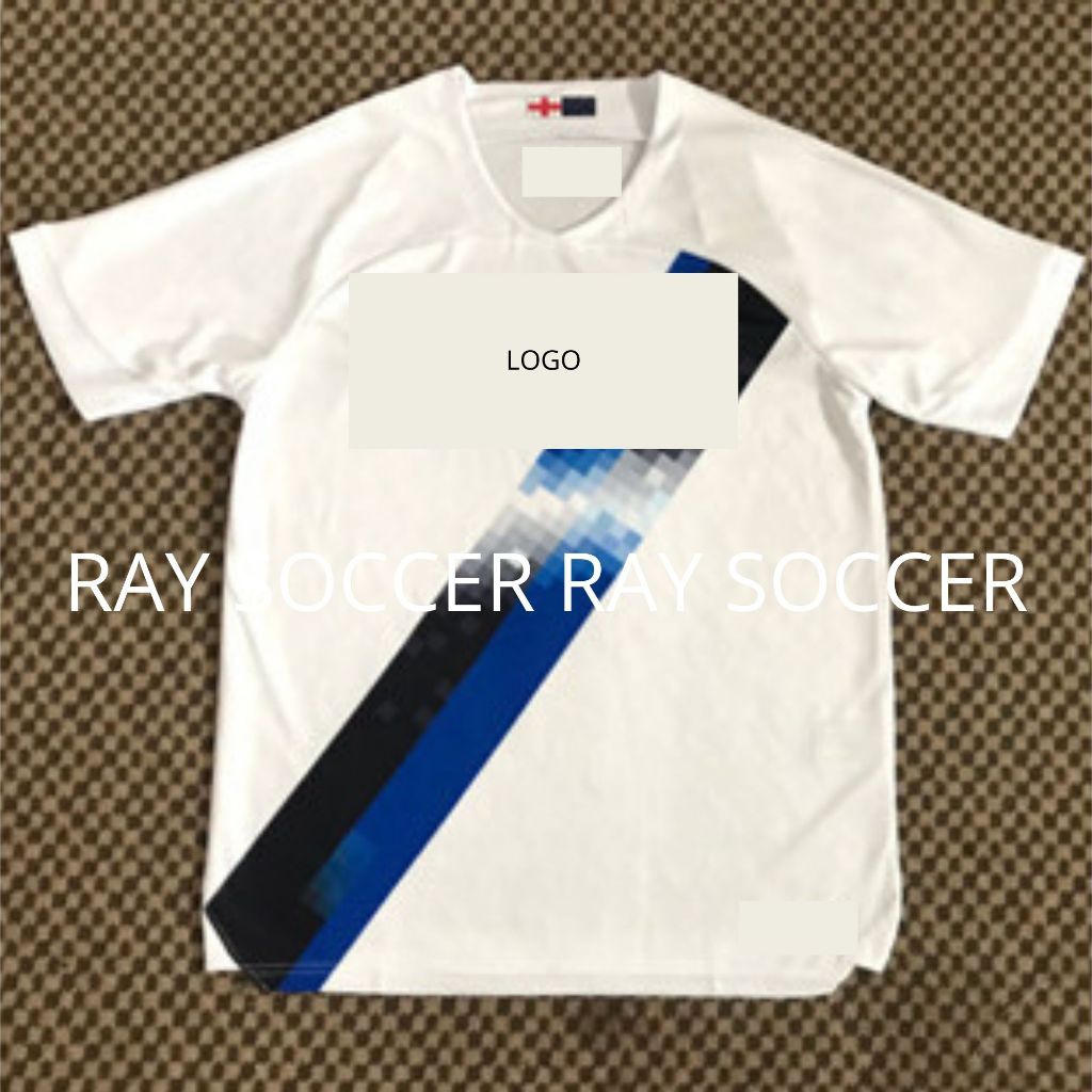 baju bola putih garis biru 2023 2024