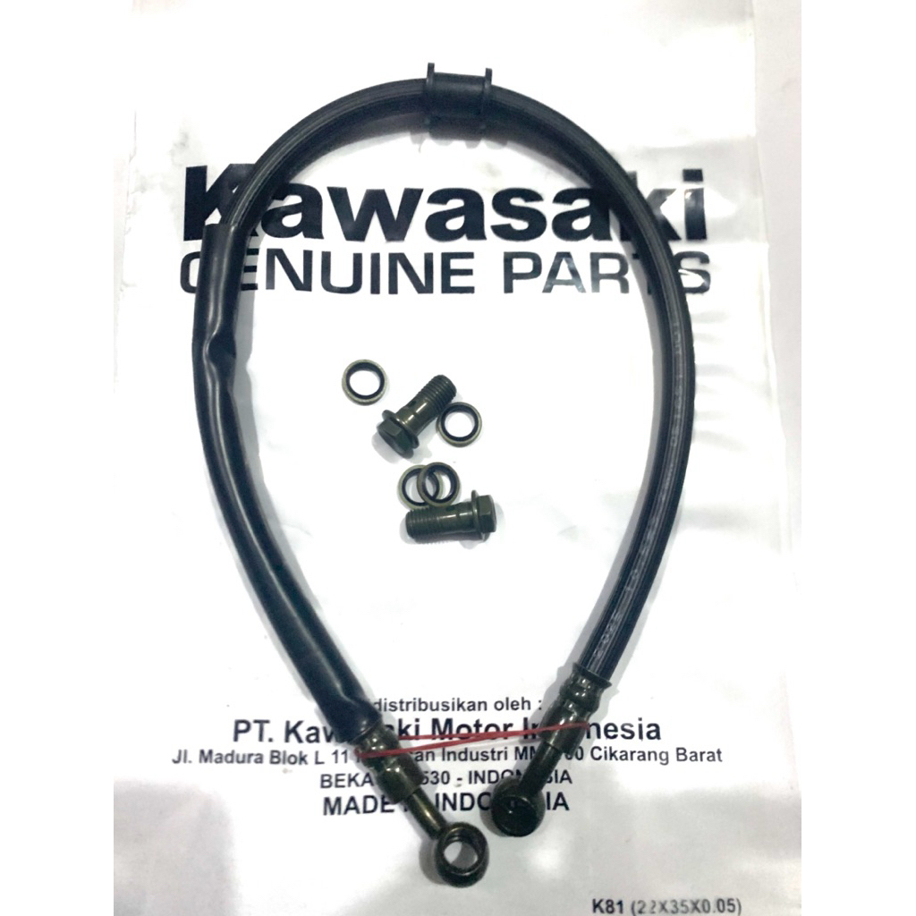 Baut Selang Rem + Selang Rem Belakang Kawasaki Ninja R/NinjaRR,Ninja S/Ninja SS