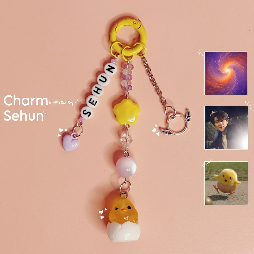 Bagcharm inspired by Sehun EXO | keychain sehun keycharm exo gantungan kunci