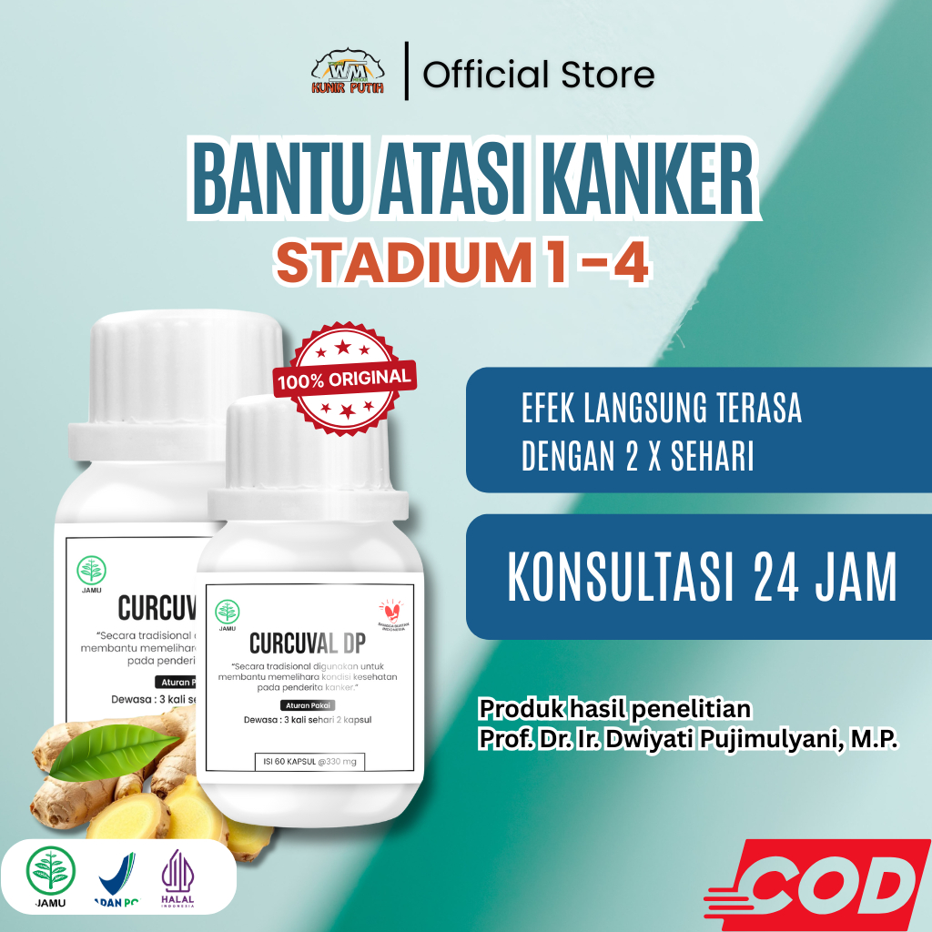 Kunir Putih Curcuval DP Windra Mekar Membantu Penyembuhan Kanker