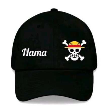Topi One Piece Anak Free Bordir Nama